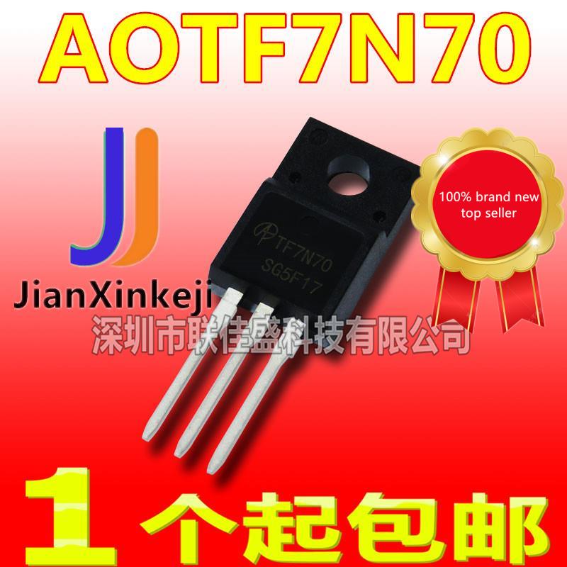 10pcs 100%   AOTF7N70 N ä  ȿ Ʃ TO-220F 7A 700V TF7N70